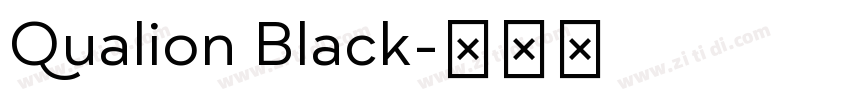 Qualion Black字体转换
